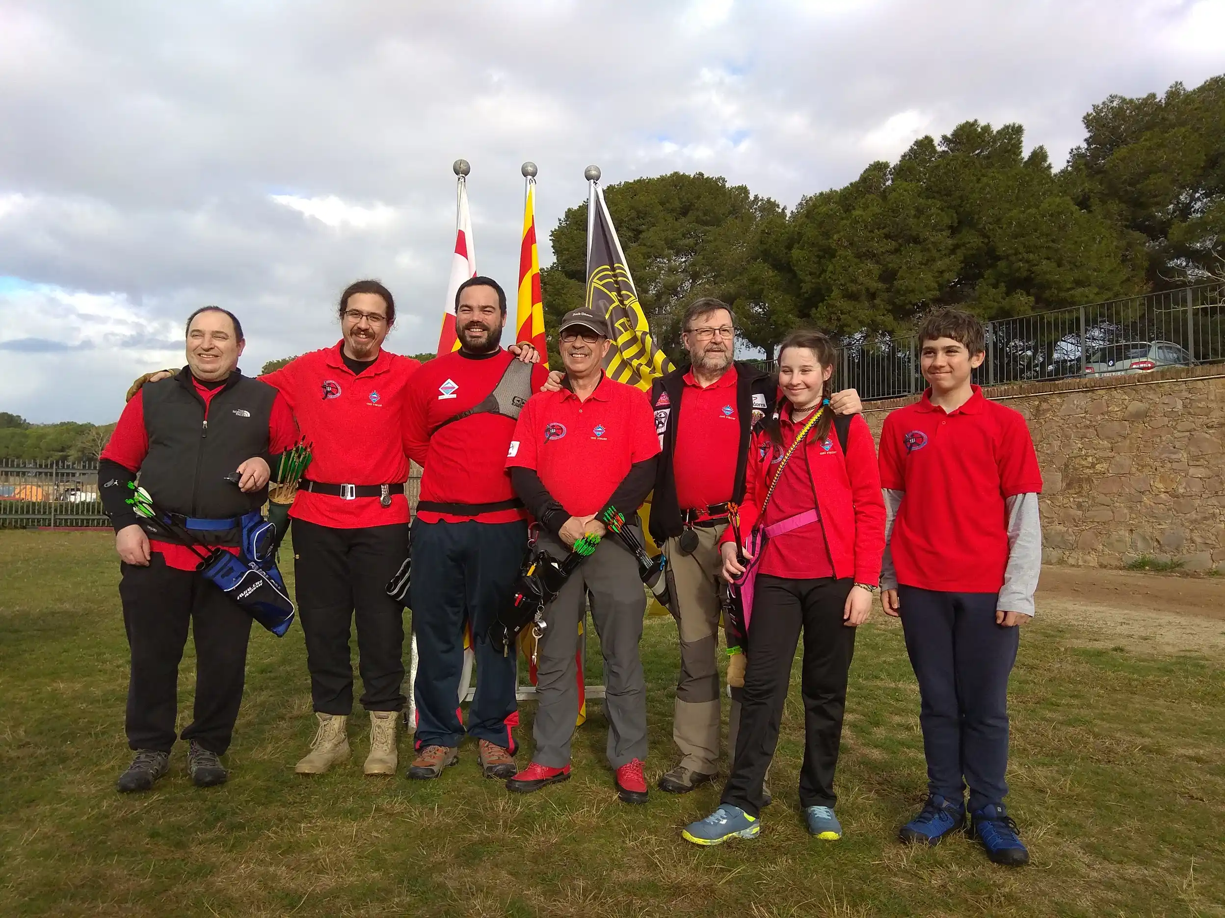 foto de grupo arqueros del TAE