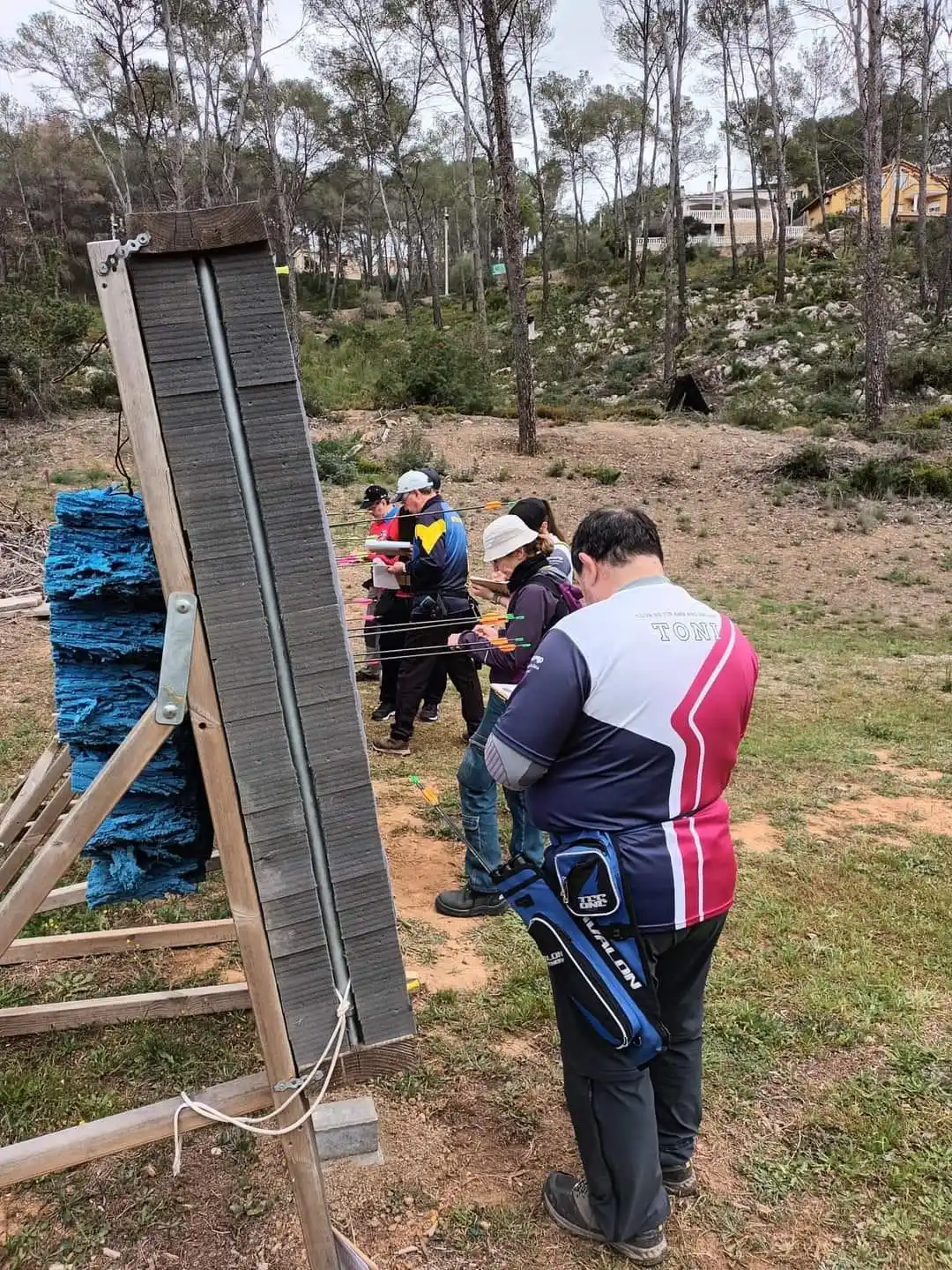 arqueros contando los puntos